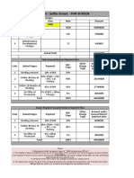 Cost Sheet - PVR Screen
