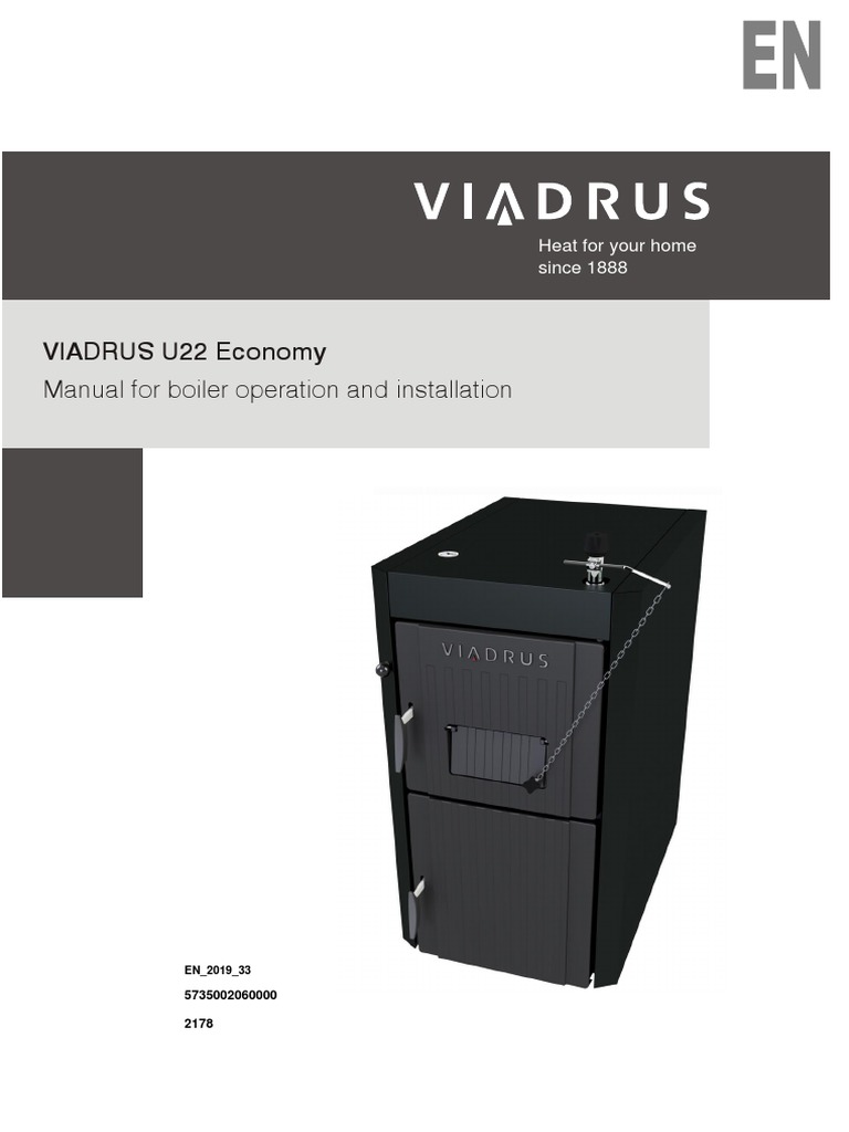 EN VIADRUS U22 Economy Navod K Obsluze A Instalaci VAV-OTD-1030507-1-A1 ...