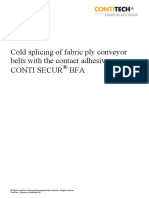 Cold Splicing of Fabric Ply Conveyor
