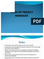 Roles of Project Manager