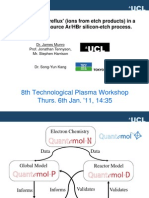 8th Technological Plasma Workshop Thurs. 6th Jan. '11, 14:35