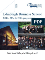 Edinburgh Business School: Mba, MSC & Dba Programmes