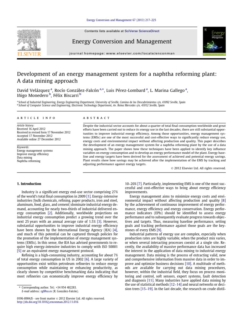Energy Conversion and Management | PDF | Efficient Energy Use | Fuels