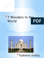 7 Wonders in The World