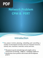 Network Problem CPM & Pert