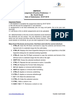 Bimtech: Assignment (Practice Problems) - 1 By: Sumit Gulati Date of Submission: 30-07-2019