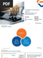 Intelligent Automation and AI: Deliver What Matters To Your Procurement Function!