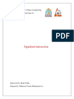 Signalized Intersection: University of Kirkuk - College of Engineering Civil Department - Third Stage (A)