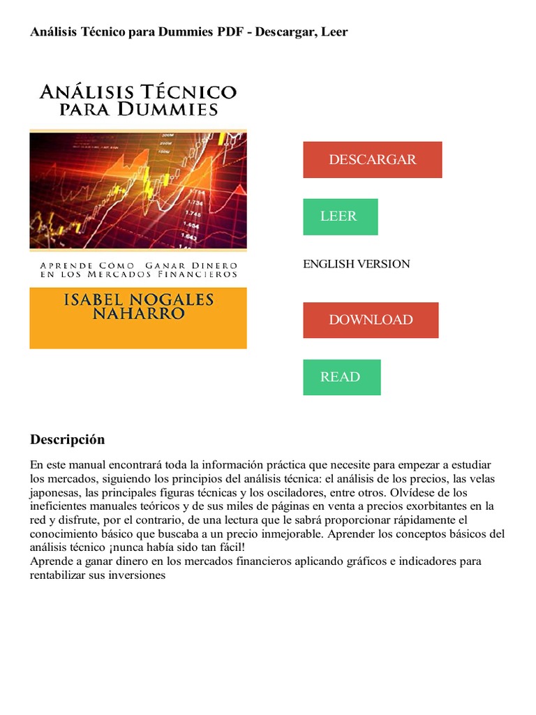 Analisis Tecnico Dummies | PDF | Análisis técnico | Comerciante (Finanzas)