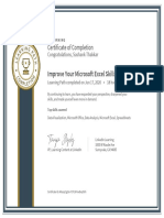 CertificateOfCompletion_Improve Your Microsoft Excel Skills