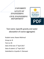 Water Absorption and Specific Gravity of Coarse Aggregate Test 05