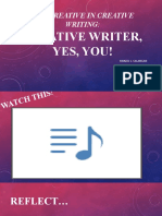 Creative Writer, Yes, You!