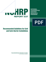 NCHRP 537 Recommended Guidelines For Curb and Curb-Barrier Installations