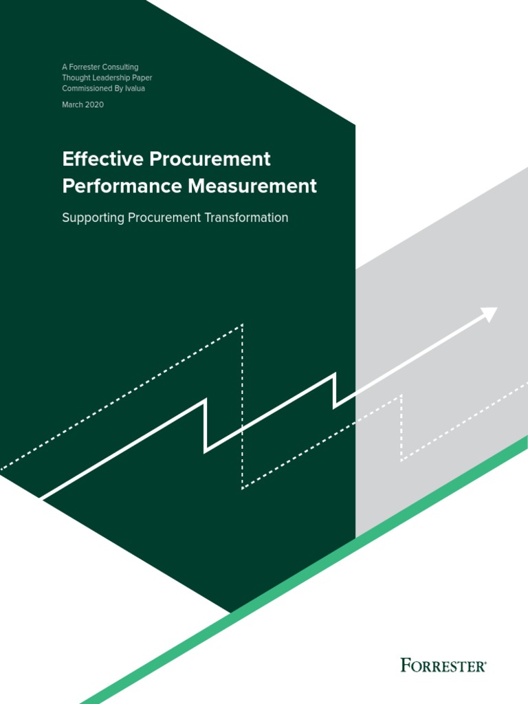 Effective Procurement Performance Measurement Pdf Procurement