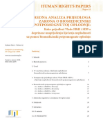 Uporedna Analiza Prijedloga Zakona o Biomedicinski Potpomognutoj Oplodnji