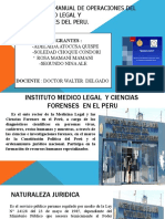 MANUAL DE OPERACIONES Diapositiva de Medicina Legal