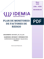 003 Plan de Monitoreo de Factores de Riesgo