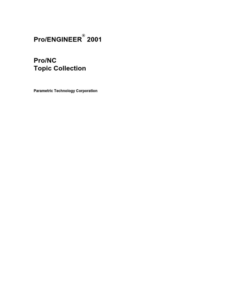 Pro/Engineer 2001: Parametric Technology Corporation | PDF
