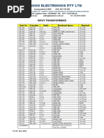 Harbuch Electronics Pty LTD: Input Transformers