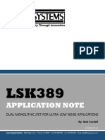 LSK389 Dual Monolithic JFET