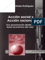 Acción Social y Acción Racional. Una Aproximación Desde La Teoría Del Valor - Rodríguez