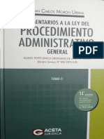 Comentarios A La Ley Del PAG TUO DS 004-2019-JUS Tomo II Mor N 841p PDF