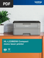 HL-L2350DW Compact Mono Laser Printer: Wireless