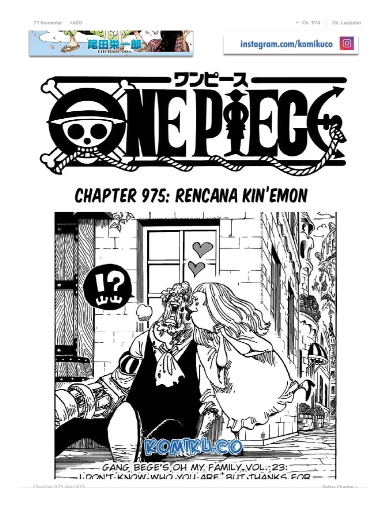 Komik One Piece Chapter 975 Indonesia Komiku Pdf Pdf