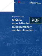 Salud Humana y Cambio Climatico