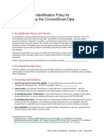 ConnectSmart De-Identification Policy 20200324
