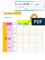 VERBOS Irregulares 4º