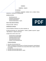 EVIDENCIA Ofimática II - Excel