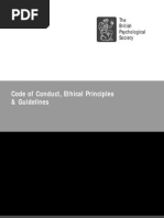BPS Code of Ethics and Conduct | PDF | Career & Growth