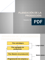 la planeación y programación producción