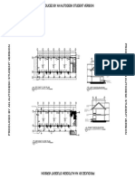 Second Floor Plan Left Side Elevation: 25 Mm. Dep. 25 Mm. Dep. 25 Mm. Dep. 25 Mm. Dep. 25 Mm. Dep. 25 Mm. Dep