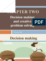 Chapter Two: Decision Making and Creative Problem Solving