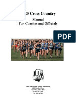 2020 Cross Country: Manual For Coaches and Officials