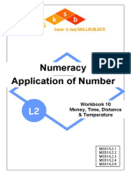 Numeracy Application of Number: Workbook 10 Money, Time, Distance & Temperature