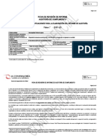 Auditoria de Cumplimiento Ficha de Revision de Informe