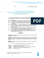 Décret N° 2010 - 1734 - PM Du 01 Juin 2010 Fixant Le Plan Comptable Sectoriel Des CTD