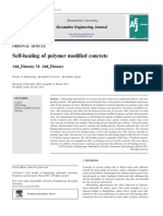 Self-Healing of Polymer Modified Concrete: Alexandria Engineering Journal