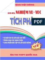 Trac Nghiem VD VDC Nguyen Ham Tich Phan Va Ung Dung Dang Viet Dong PDF