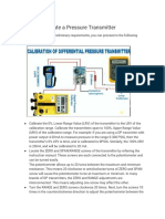 DP Transmitter Calibration