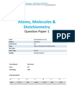 1.1-Atoms Molecules Stoichiometry-Theory - Ial-Cie-Chemistry - QP PDF