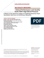 2019 AHA/ACC Clinical Performance and Quality Measures For Adults With High Blood Pressure