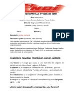 Taller # 2 - Periodo 2 - Clei 6 Matemáticas - Función, Dominio, Codominio, Grafica.