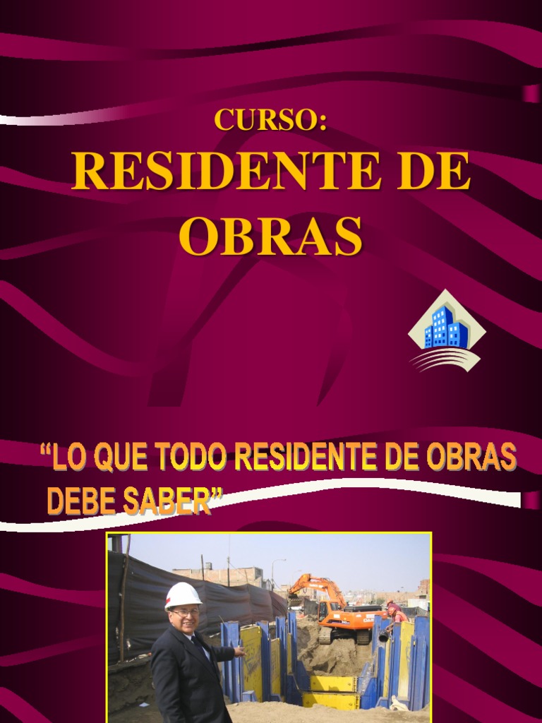 Residente de Obras PDF | PDF | Fundación (Ingeniería) | Hormigón