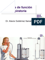 Pruebas de Función Respiratoria: Dr. Alexis Gutiérrez Sanabria