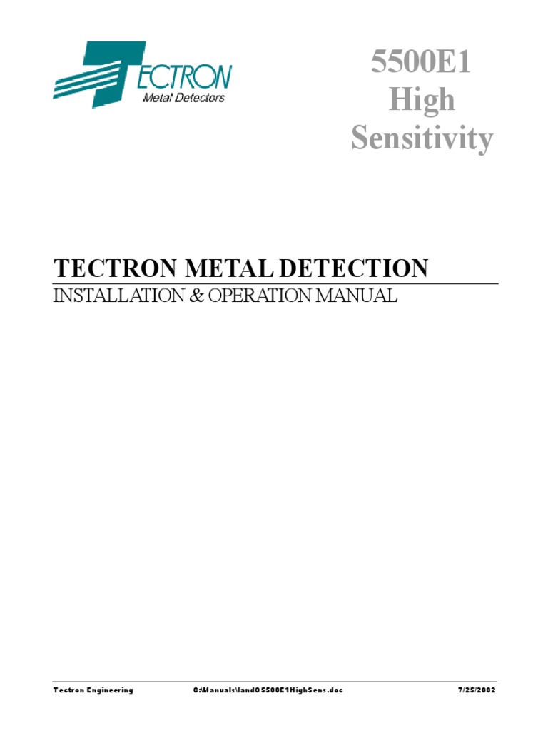 Manual De Detector De Metales Pdf Pdf Relay Detector Radio