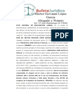 Acta Notarial de Declaración Jurad1